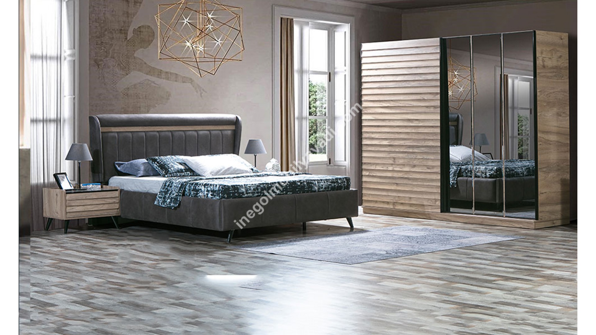 inegöl mobilya İnegöl Prada Modern Yatak Odası Takımı 