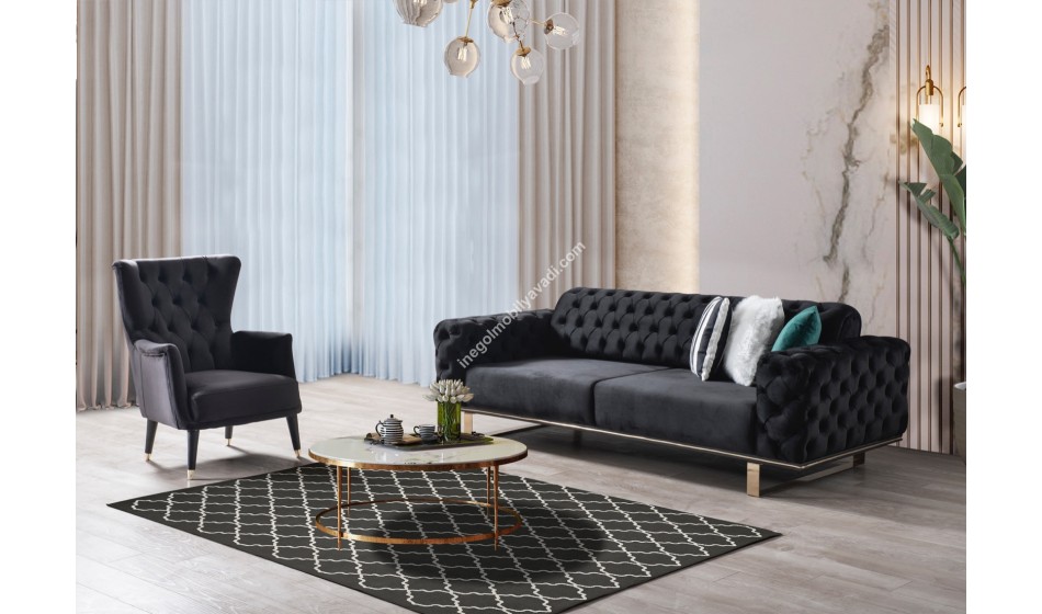 Zumrut Metal Ayakli Koltuk Takimi Zumrut Metal Ayakli Koltuk Takimi